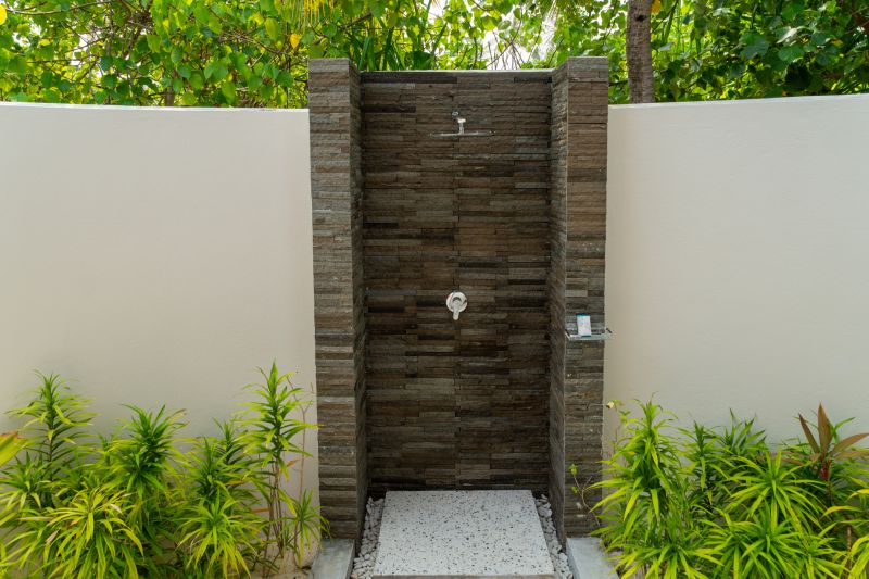 Outdoor Shower Setup